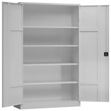 Artikelbild 1 für ClassiX Metallschrank X-530380 lichtgrau 120,0 x 60,0 x 194,5 cm, aufgebaut, Artikelnummer 184107
