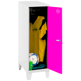Artikelbild 1 für Simonrack Spind SIMONLOCKER DISM SINGLE weiß, pink 8425437120428, 1 Schließfach 30,0 x 50,0 x 101,5 cm, Artikelnummer 356309
