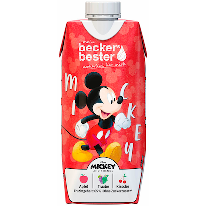 Artikelbild 2 für beckers bester Mickey & Minnie Apfel-Traube-Kirsche Fruchtsaftgetränk 12x 0,33 l, Artikelnummer 653024