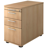 Artikelbild 1 für HAMMERBACHER Solid Standcontainer eiche 4 Auszüge 42,8 x 80,0 x 72,0 - 76,0 cm, Artikelnummer 593355