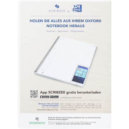 Artikelbild 4 für OXFORD Collegeblock Schule liniert DIN A4 Innenrand, 1 Block, Artikelnummer 178917