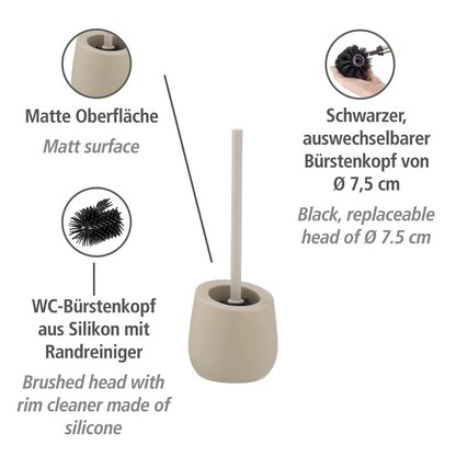 Artikelbild 2 für WENKO WC-Garnitur Badi beige Stein, Artikelnummer 531113