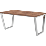 Artikelbild 1 für röhr quantum Schreibtisch eiche rechteckig, Kufen-Gestell chrom 180,0 x 80,0 cm, Artikelnummer 722027