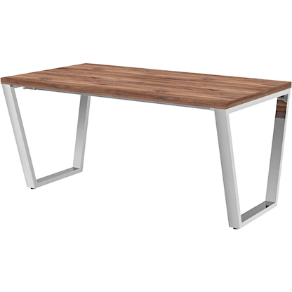 Artikelbild für röhr quantum Schreibtisch eiche rechteckig, Kufen-Gestell chrom 180,0 x 80,0 cm, Artikelnummer 722027