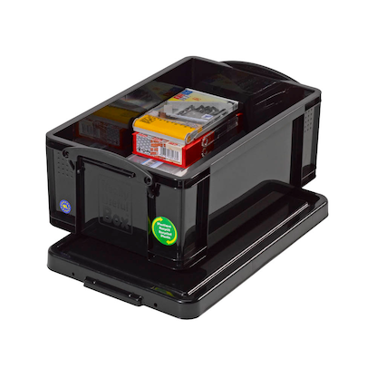 Artikelbild 2 für Really Useful Box Aufbewahrungsbox 9,0 l schwarz 39,5 x 25,5 x 15,5 cm, Artikelnummer 638650