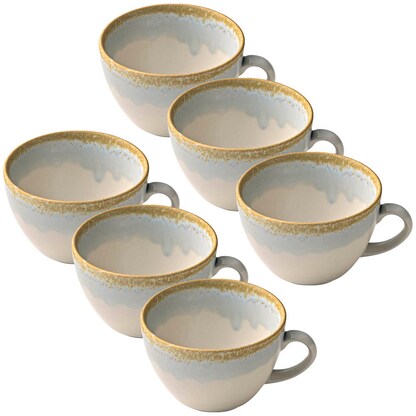 Artikelbild 12 für 6 HEART & SOUL Kaffeetassen Perfect Match Breeze blau 0,34 l, Artikelnummer 994273