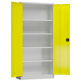 Artikelbild 1 für ClassiX Metallschrank X-530356 zinkgelb, lichtgrau 92,0 x 50,0 x 194,5 cm, aufgebaut, Artikelnummer 184196