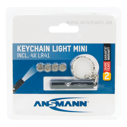 Artikelbild 9 für ANSMANN Keychain LED Taschenlampe schwarz 5,0 cm, Artikelnummer 629289