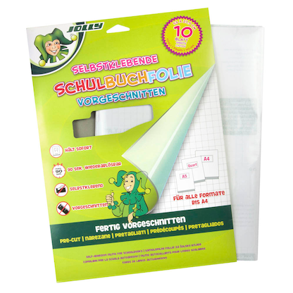Artikelbild 21 für JOLLY Bucheinbandfolie selbstklebend transparent 37,5 cm x 53,0 cm, Artikelnummer 530337