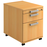 Artikelbild 1 für HAMMERBACHER AC20 NU Rollcontainer buche 3 Auszüge 42,8 x 58,0 x 59,0 cm, Artikelnummer 865319