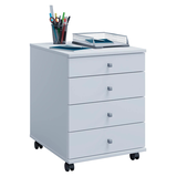 Artikelbild 1 für VCM my office Lona Rollcontainer weiß 4 Auszüge 42,0 x 50,0 x 57,0 cm, Artikelnummer 905051