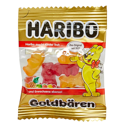 Artikelbild 2 für HARIBO Goldbären Minibeutel Fruchtgummi 100 St., Artikelnummer 786863