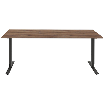 Artikelbild 7 für röhr quantum Schreibtisch eiche rechteckig, T-Fuß-Gestell grau 180,0 x 80,0 cm, Artikelnummer 721917