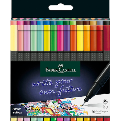 Artikelbild 4 für FABER-CASTELL Grip Fineliner farbsortiert 0,4 mm, 1 St., Artikelnummer 749253