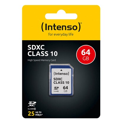 Artikelbild 2 für Intenso Speicherkarte SDXC-Card Class 10 64 GB, Artikelnummer 325118