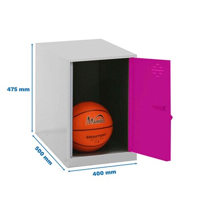 Artikelbild 2 für Simonrack Spind SIMONLOCKER DISM grau, pink 8425437117572, 1 Schließfach 40,0 x 50,0 x 47,5 cm, Artikelnummer 355309