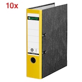 Artikelbild 1 für AKTION: 10 LEITZ 1080 Ordner gelb marmoriert Karton 8,0 cm DIN A4, Artikelnummer 653818