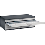Artikelbild 1 für CP 7100 Planschrank schwarzgrau, weißaluminium 5 Schubladen 110,0 x 76,5 x 42,0 cm, Artikelnummer 682258