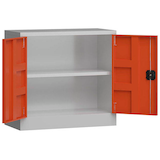 Artikelbild 1 für ClassiX Metallschrank X-530304 feuerrot, lichtgrau 80,0 x 38,0 x 75,0 cm, aufgebaut, Artikelnummer 184216
