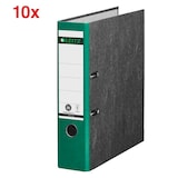 Artikelbild 1 für AKTION: 10 LEITZ 1080 Ordner grün marmoriert Karton 8,0 cm DIN A4, Artikelnummer 653828