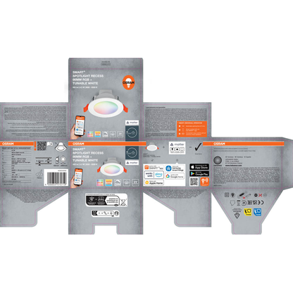 Artikelbild 4 für OSRAM SMART+ Matter Recess Downlight LED-Einbaustrahler weiß 4,5 W, Artikelnummer 710048