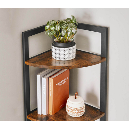 Artikelbild 6 für VASAGLE Eckregal braun, schwarz 30,0 x 30,0 x 150,0 cm, Artikelnummer 290118