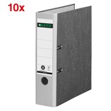 Artikelbild 1 für AKTION: 10 LEITZ 1080 Ordner lichtgrau marmoriert Karton 8,0 cm DIN A4, Artikelnummer 653836