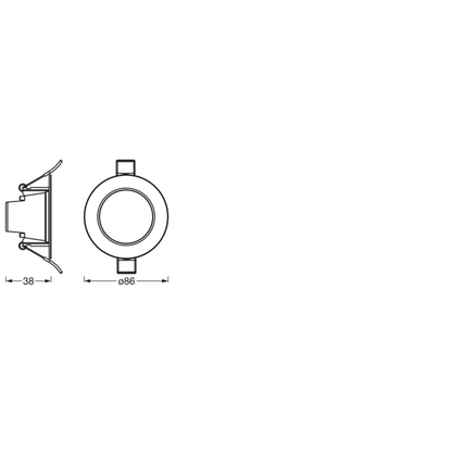 Artikelbild 5 für OSRAM SMART+ Matter Recess Downlight LED-Einbaustrahler weiß 4,5 W, Artikelnummer 710048