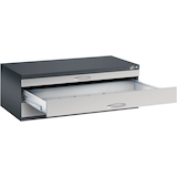 Artikelbild 1 für CP 7100 Planschrank schwarzgrau, weißaluminium 3 Schubladen 110,0 x 76,5 x 42,0 cm, Artikelnummer 682474