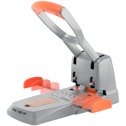 Artikelbild 2 für Rapid Registraturlocher HDC150 silber-orange, Artikelnummer 647370