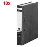 Artikelbild 1 für AKTION: 10 LEITZ 1050 Ordner schwarz marmoriert Karton 5,2 cm DIN A4, Artikelnummer 653849