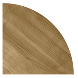 Artikelbild 1 für HAMMERBACHER Verbindungsplatte Sira nussbaum, dreieckig abgerundet 80,0 x 80,0 x 2,5 cm, Artikelnummer 642494