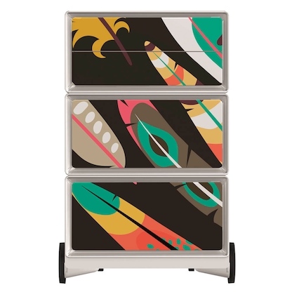 Artikelbild 3 für PAPERFLOW easyBox Colour Rollcontainer weiß, bunt 4 Auszüge 39,0 x 43,6 x 64,2 cm, Artikelnummer 215109