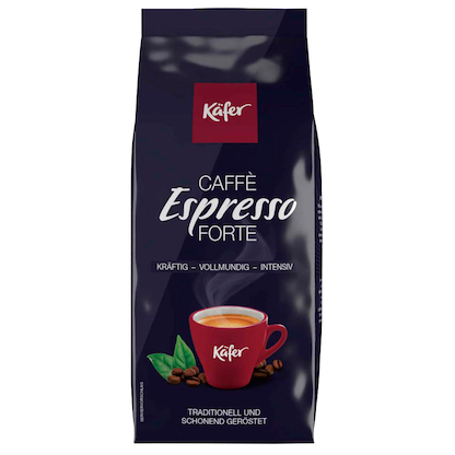 Artikelbild 9 für Käfer ESPRESSO forte Espressobohnen, Arabica- und Robustabohnen kräftig, 1,0 kg, Artikelnummer 325662