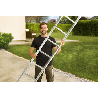 Artikelbild 7 für Hailo Anlegeleiter S60 ProfiStep uno silber 9 Sprossen, H: 255,0 cm, Artikelnummer 243319