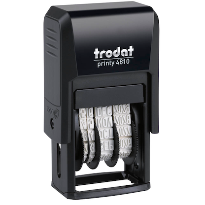 Artikelbild 4 für trodat Datumstempel printy-dater 4810 selbstfärbend schwarz, 1 St., Artikelnummer 499558