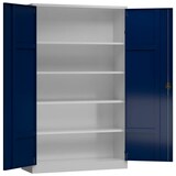 Artikelbild 1 für ClassiX Metallschrank X-530381 enzianblau, lichtgrau 120,0 x 60,0 x 194,5 cm, aufgebaut, Artikelnummer 184253