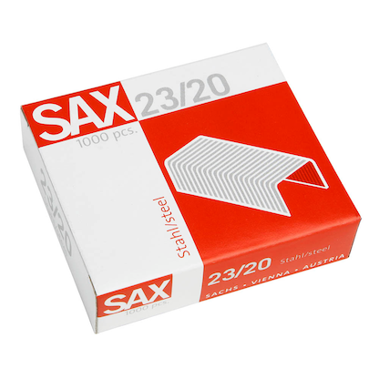 Artikelbild 6 für 1.000 sax design Heftklammern 23/20, Artikelnummer 609626