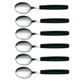 Artikelbild 1 für VICTORINOX Löffel silber, schwarz glänzend, 6 St., Artikelnummer 683767