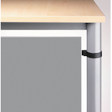 Artikelbild 1 für HAMMERBACHER HR18 Sichtblende silber 162,0 x 40,0 cm, Artikelnummer 796124