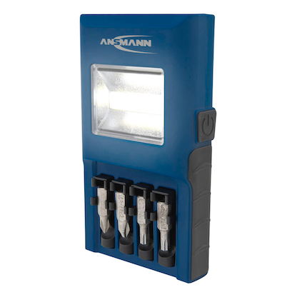 Artikelbild 2 für ANSMANN WL180B Bithalter LED Werkstattlampe blau 12,5 cm, Artikelnummer 532919