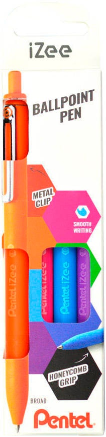 Lotto Di 12 Ricariche Pentel BXSE1002-A2 Per Penna A Sfera Izee BX470 – Punta 1 Mm, Inchiostro Nero, Scrittura Morbida E Fluida