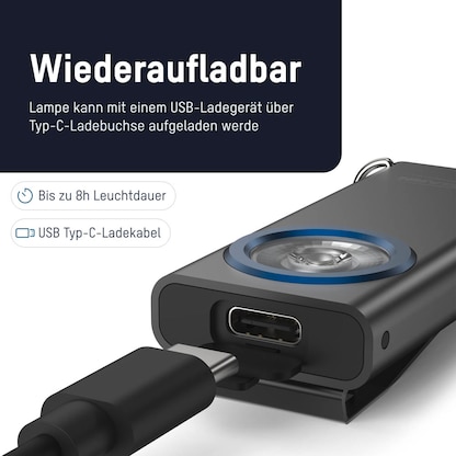 Artikelbild 5 für ANSMANN ML400R LED Taschenlampe schwarz 6,0 cm, 970 Lux, 400 Lumen, 5 W, Artikelnummer 629438