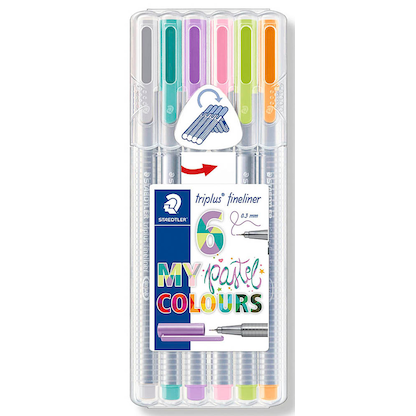 Artikelbild 7 für STAEDTLER triplus pastel COLOURS Fineliner farbsortiert 0,3 mm, 6 St., Artikelnummer 500393