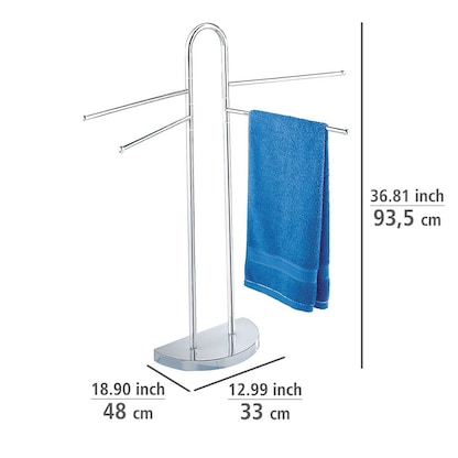 Artikelbild 2 für WENKO Handtuchständer silber, Artikelnummer 808417