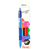 Artikelbild 1 für Pentel Kugelschreiber iZee BX470 farbsortiert, Schreibfarbe: farbsortiert, 4 St., Artikelnummer 860922