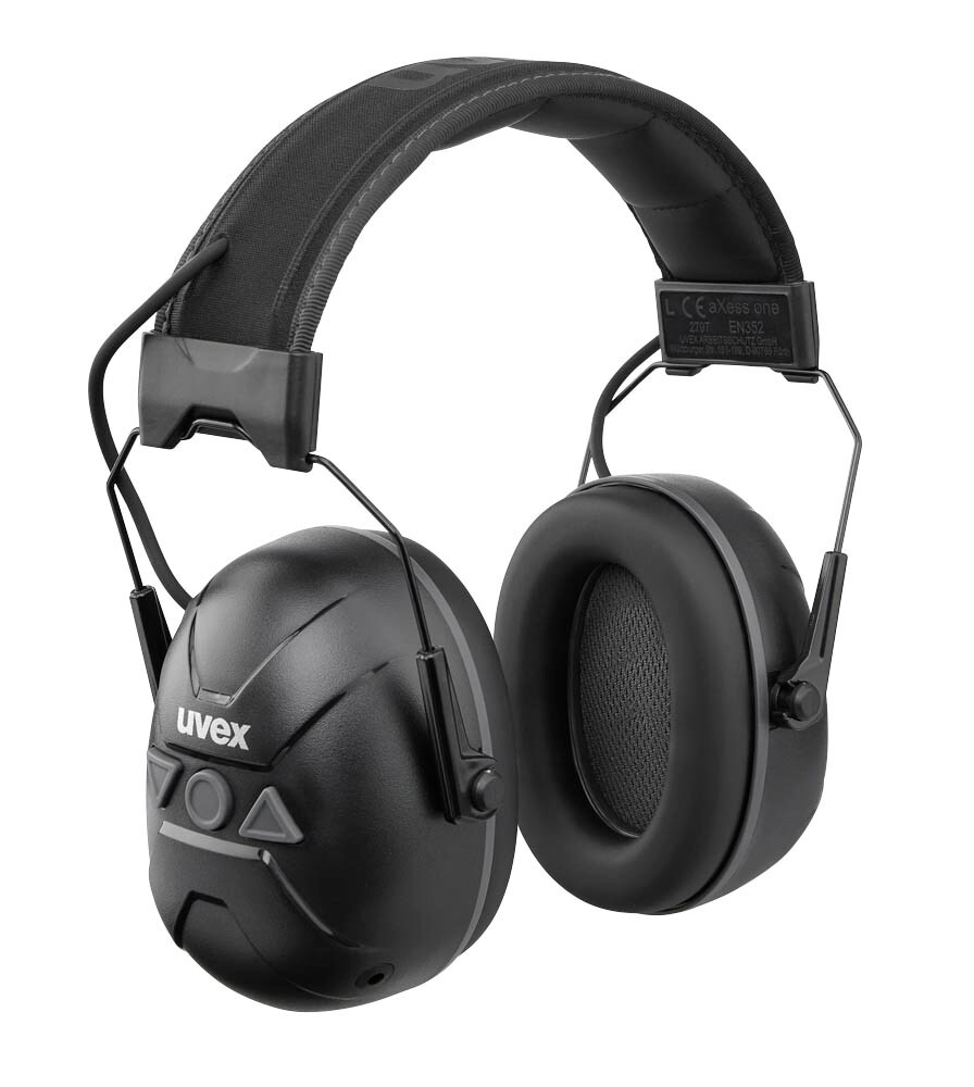 Uvex K2 Kapselgehörschutz Schwarz-Gelb - 32 DB Dämmung