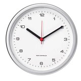 Artikelbild 1 für PEWETA Funkwanduhr Design weiß silber Kunststoff, Ø 25,0 cm, Artikelnummer 345124