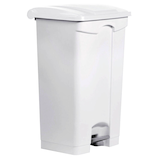 Artikelbild 1 für helit Mülleimer 90,0 l weiß, Artikelnummer 356079