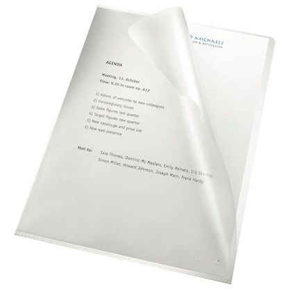 Artikelbild 3 für 100 bene Sichthüllen DIN A4 transparent genarbt 0,11 mm, Artikelnummer 397497